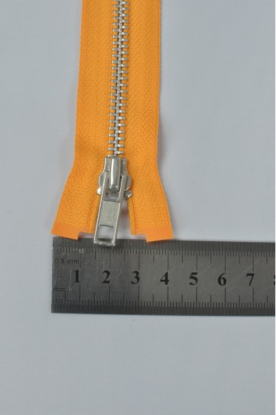 ZIP080  5號拉鏈  銀白色雙頭拉鏈  開尾金屬拉鏈  不設單獨拉鍊訂購  正面照